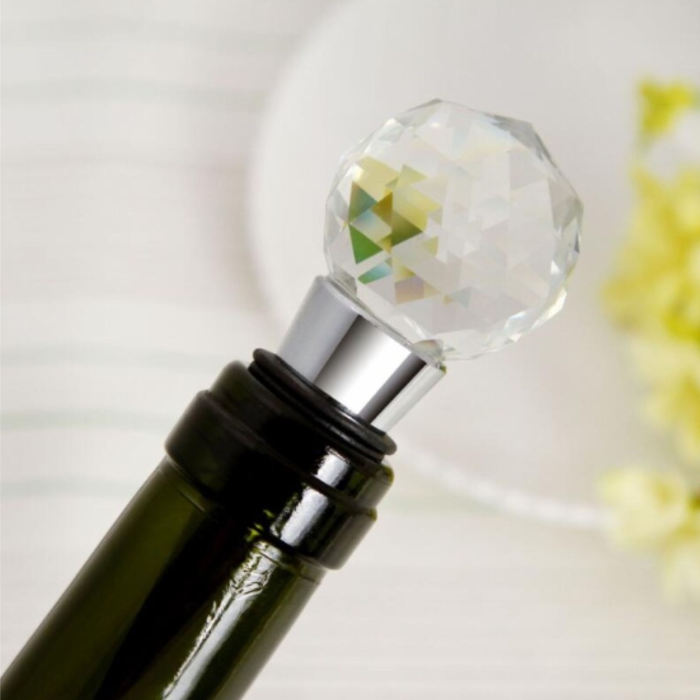 NWT Glass Bauble Wine Stopper